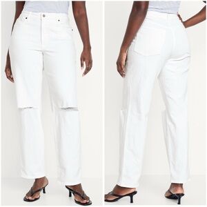 NWT Old Navy High‑Waisted OG Loose Jeans Sz 10P – Relaxed Straight-Leg Denim